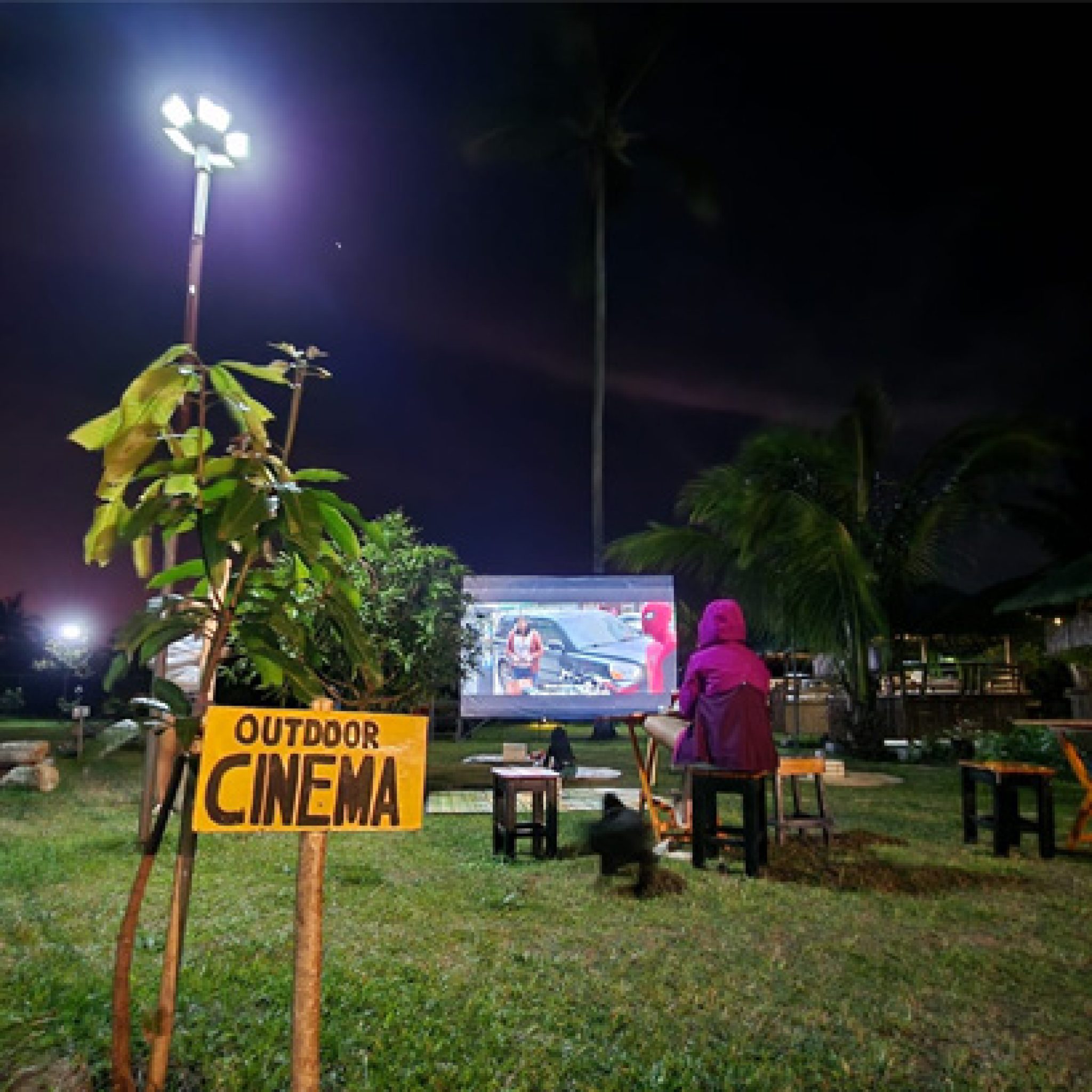 Eljoys Forest Resort outdoor cinema - Movie nights under the stars in Alfonso, Cavite
